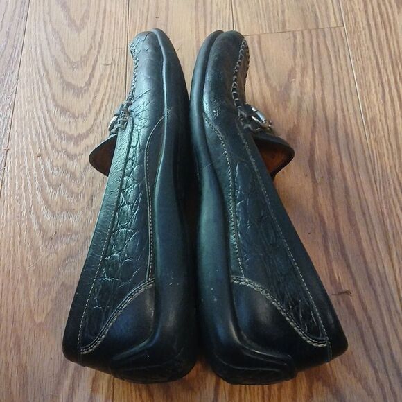 Martin Dingman Horsebit Black Driving Slip on Loafers Shoes Sz 9W EUC - Picture 8 of 9